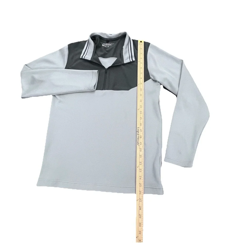 Nike Golf Tour Performance Dri Fit Pullover Quarter Zip Blue Gray Men's Small‎